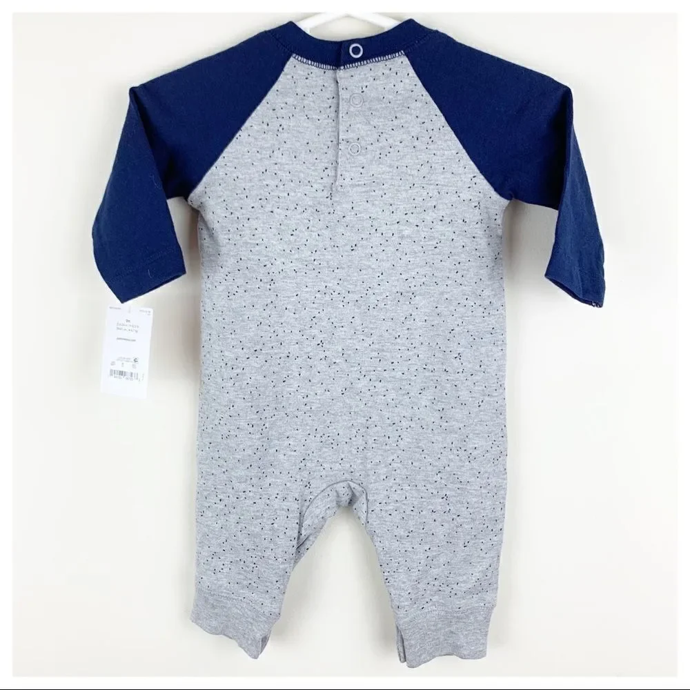 ‎Carter’s Blue/Gray Puppy Dog Onesie w/Ears NWT